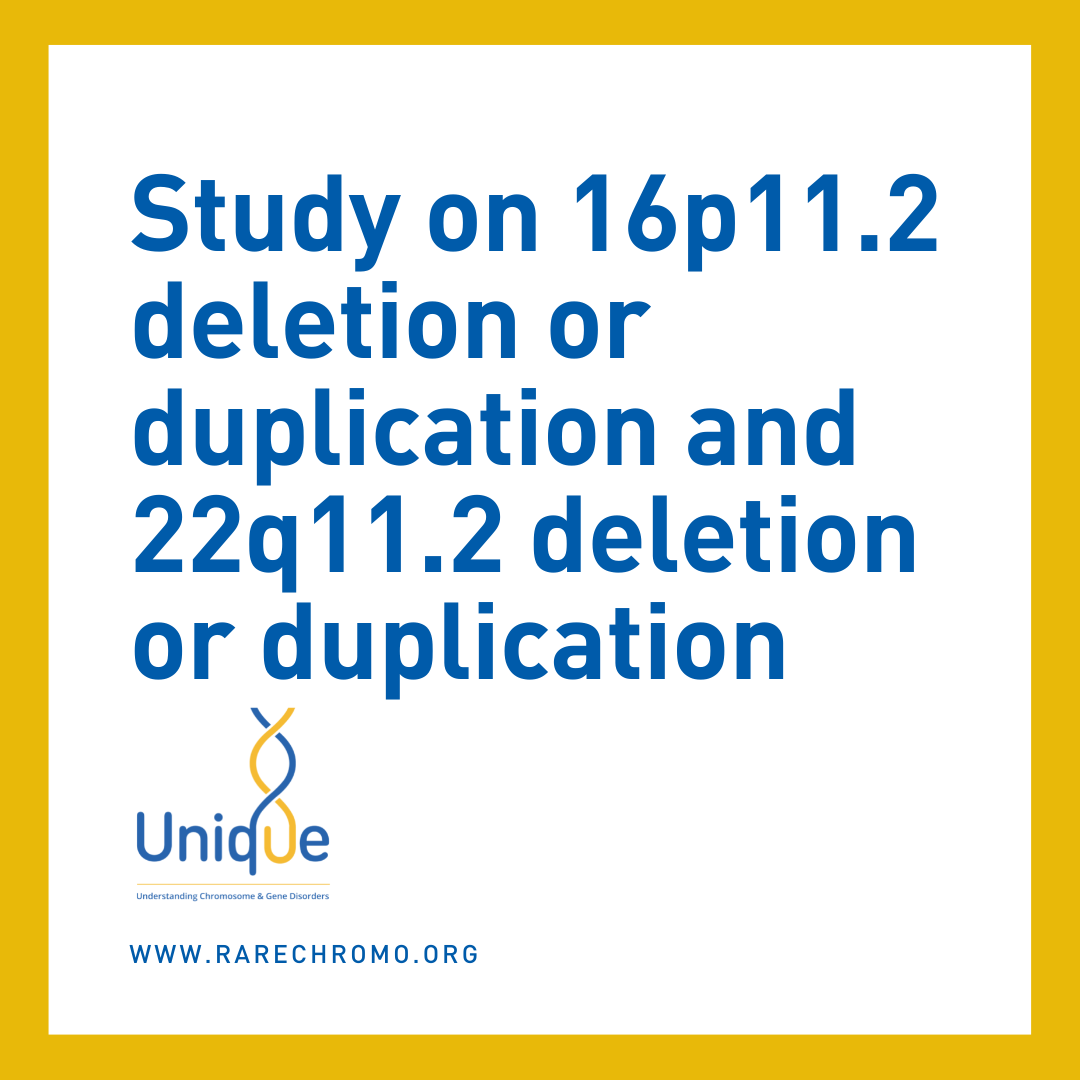 Study on 16p11.2 deletion or duplication and 22q11.2 deletion or ...
